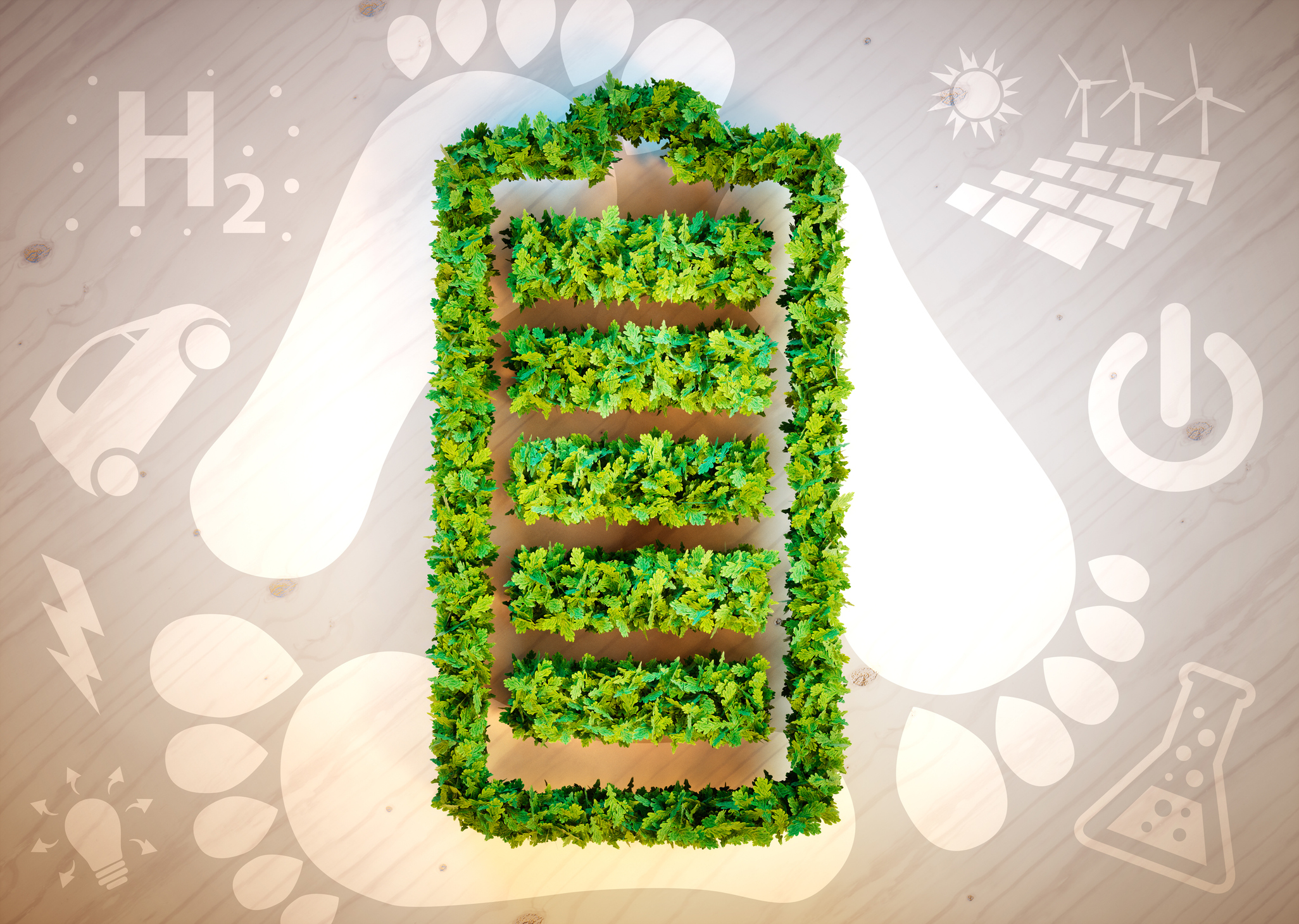 Sustainable battery made out of leaves to power green energy
