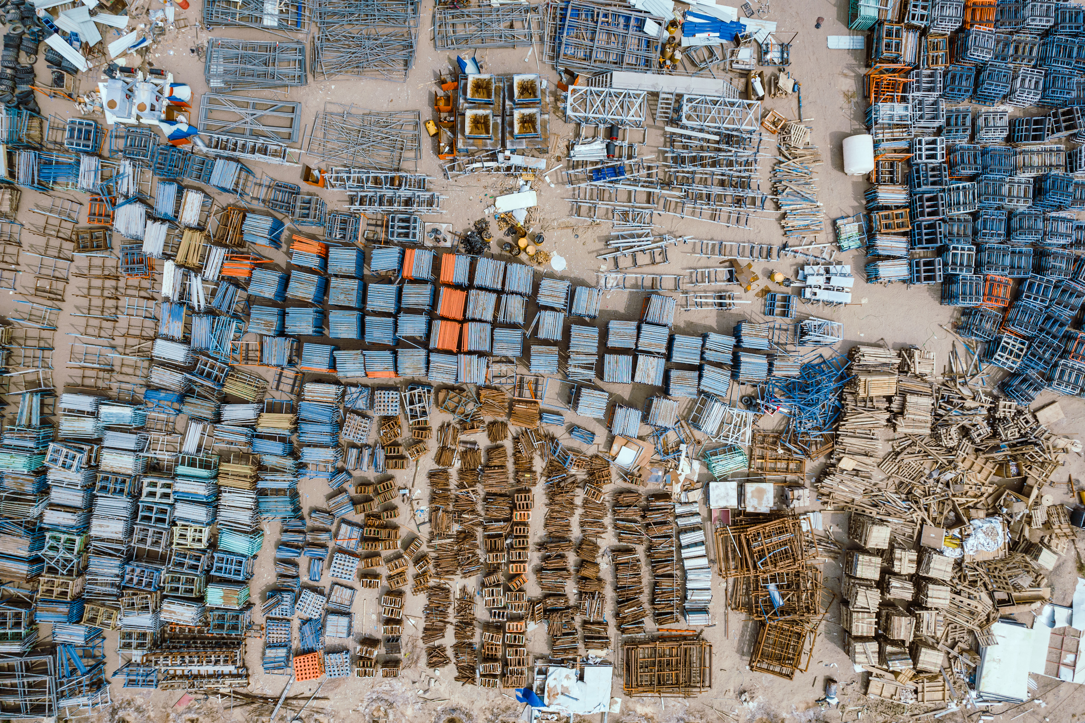 Solar systems dumped in a giant landfill.